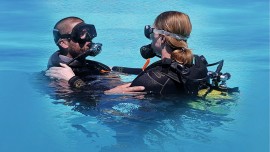 Batismo de mergulho easydivers try dive